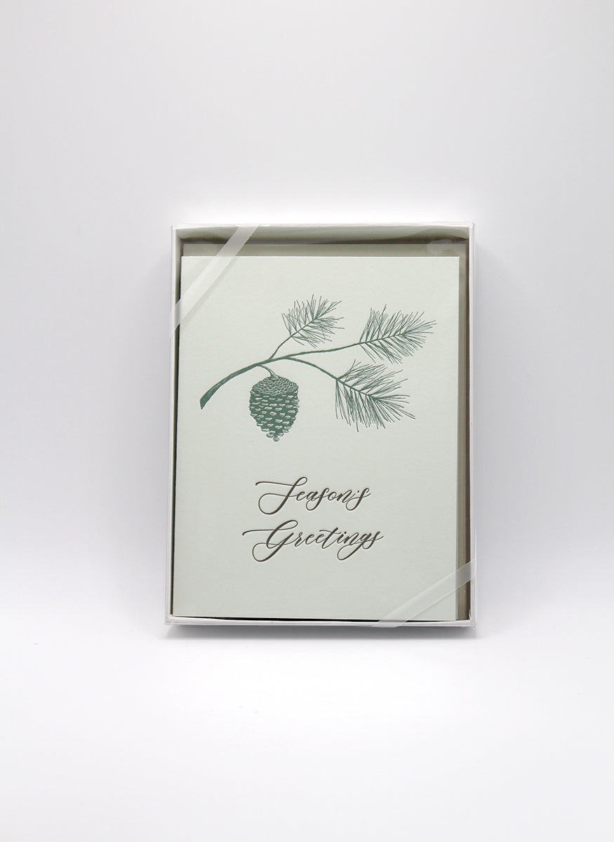 Custom Greetings Card 2024 for Holidays / Personal Letterpress Stationery Set