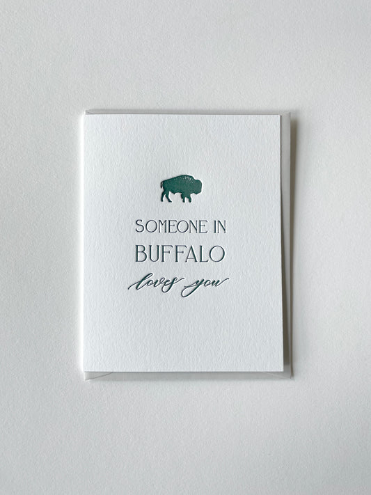 Someone in Buffalo Loves You Letterpress Card Pack