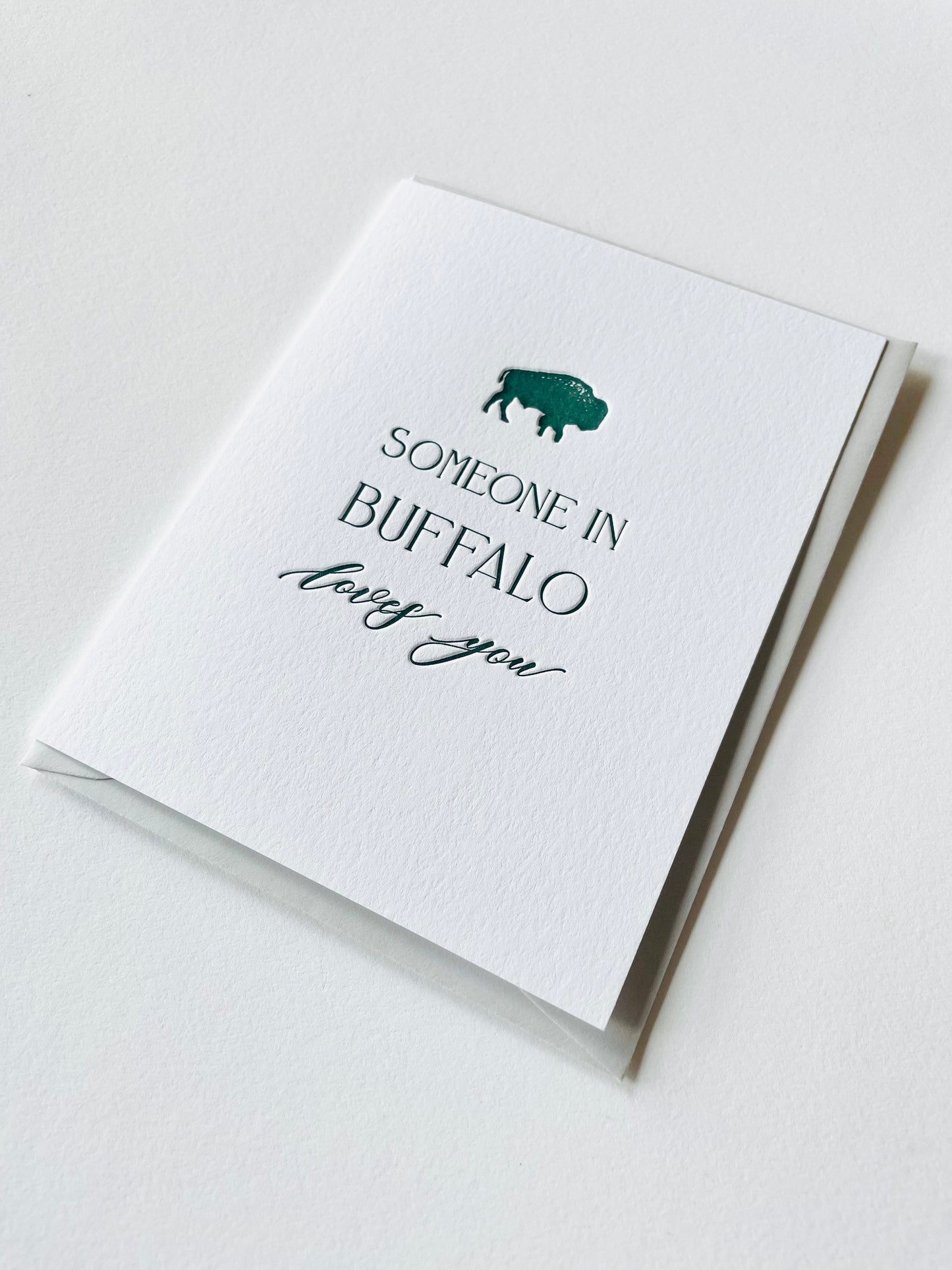 Someone in Buffalo Loves You Letterpress Card Pack