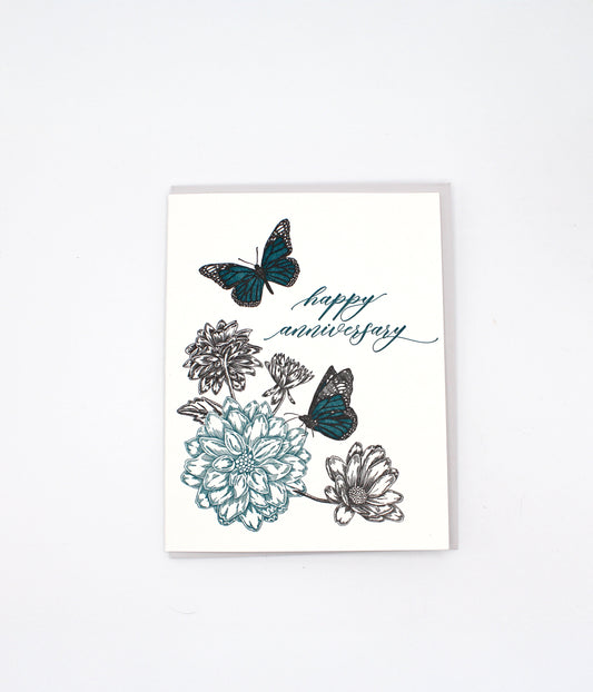 Happy Anniversary Letterpress Greeting Card