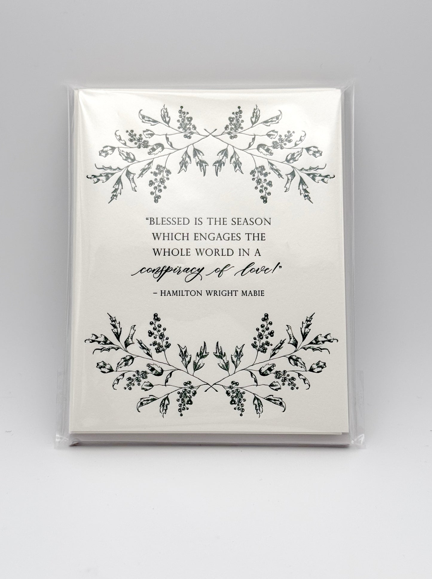 Holiday Quote Letterpress Card Pack