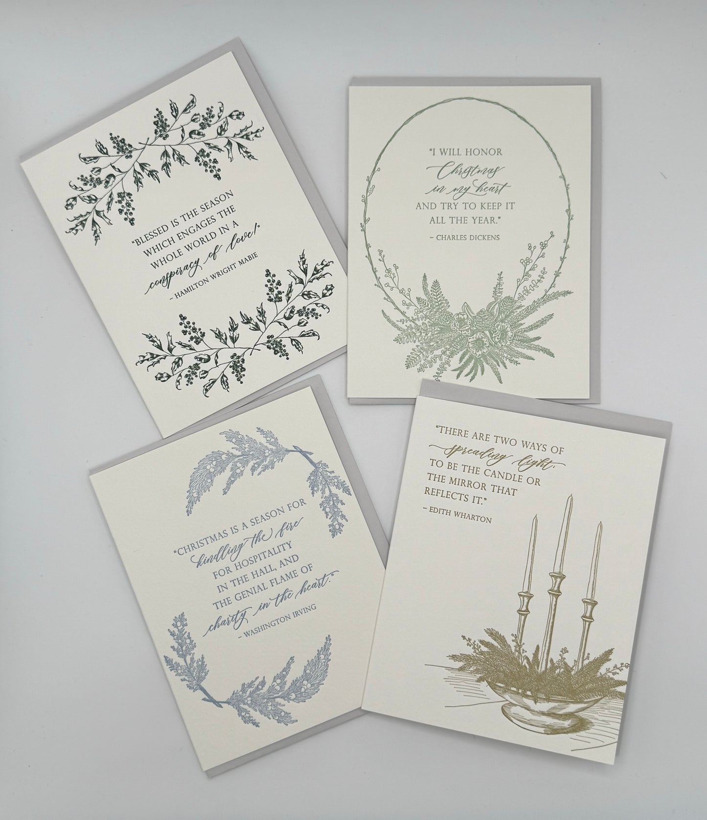 Holiday Quote Letterpress Card Pack