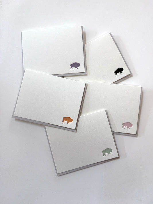 Tiny Buffalo Letterpress Card Pack